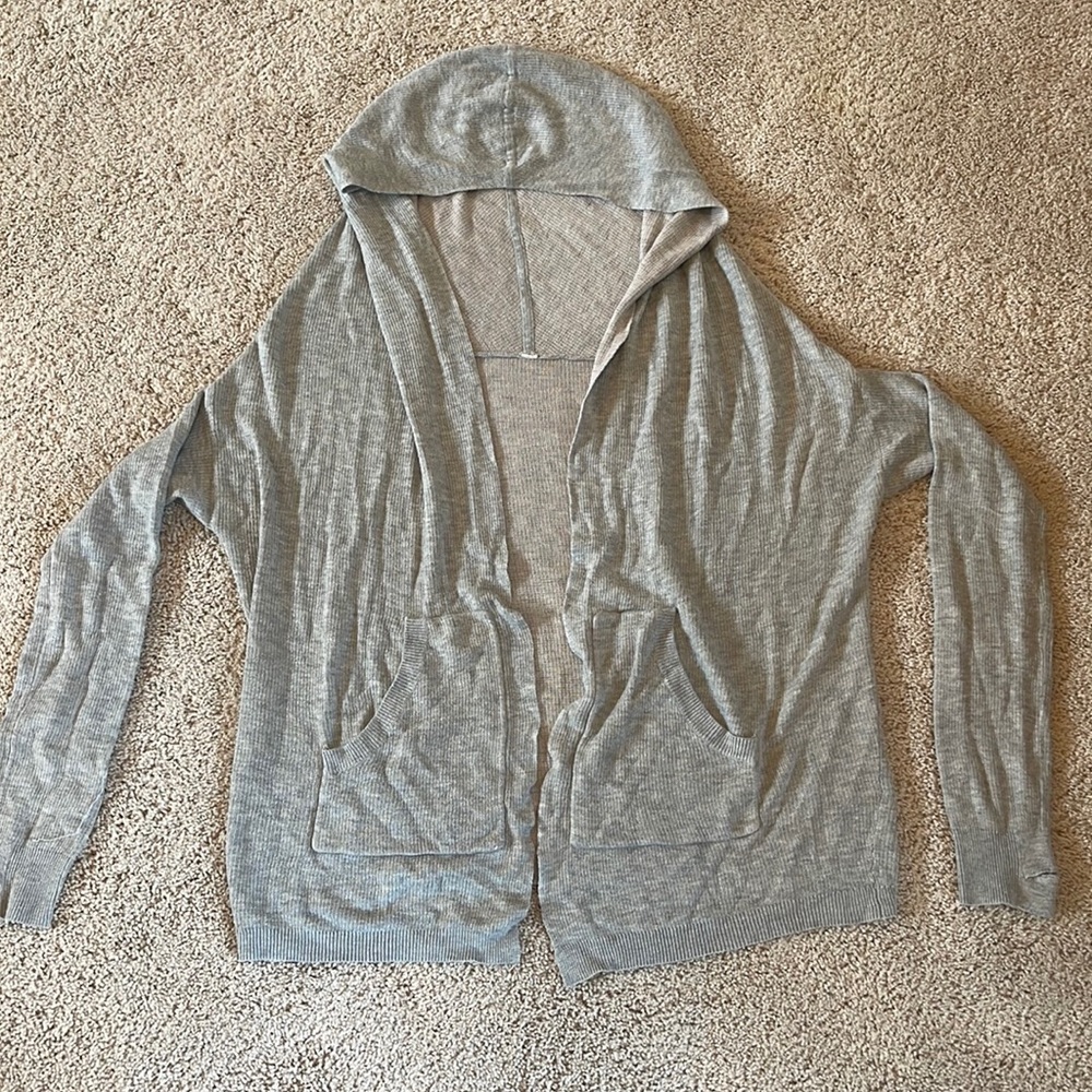 Lululemon Reversible Sweater Open Front with Hood